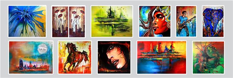 Moderne Kunst kaufen, Original Bilder, abstrakte Gemälde, Acrylbilder